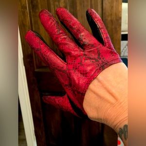 Finger leather gloves